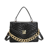 Spring Chain Handbags Casual Messenger Bag Solid Small Square Bag