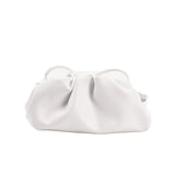Soft Pu Leather Crossbody Bag for Women Pleated Cloud Bag