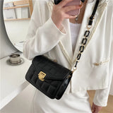 Spring Ins Small Bags Female Tide Chain Crossbody Handbag Embroidery