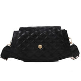 Spring Plaid Crossbody Bag Women Messenger Bag Female Lock Shoulder Bag