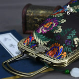 Spring Flowers Fringe Vintage Bag Crossbody Bag Women's Handbag Purse