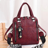 Spring Red Crossbody Bag Large Capacity Retro Women's Bag