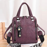 Spring Red Crossbody Bag Large Capacity Retro Women's Bag