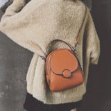 Spring Leisure Women's Backpack Solid Color Single Shoulder Bag
