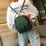 Spring Leisure Women's Backpack Solid Color Single Shoulder Bag