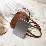 Spring Leisure Women's Backpack Solid Color Single Shoulder Bag