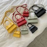 Spring Small Square Tote Bag Shoulder Crossbody Clutch Wallet Handbag
