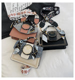 Spring Women's Bag PU Leather Ribbons Ladies Handbags Wide Strap