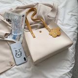 Spring Shoulder Bag PU Leather Large Capacity Totes Office Lady