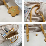 Spring Shoulder Bag PU Leather Large Capacity Totes Office Lady