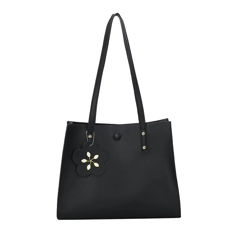 Spring Shoulder Bag PU Leather Large Capacity Totes Office Lady