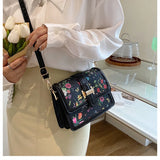 Retro Texture Leather One Shoulder Crossbody Bag