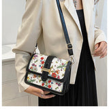 Retro Texture Leather One Shoulder Crossbody Bag