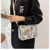 Retro Texture Leather One Shoulder Crossbody Bag