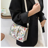 Retro Texture Leather One Shoulder Crossbody Bag