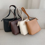 Spring PU Leather Bucket Bag for Women Small Shoulder Messenger Lady Handbags