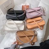 Spring Square PU Leather Women's Bag Casual Shoulder Messenger Handbag
