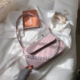 Spring Square PU Leather Women's Bag Casual Shoulder Messenger Handbag