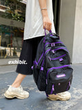 Spring Women Nylon Backpack with Multiple Pockets Waterproof School Bag