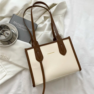 Spring Women's Bag Casual Tote Large Capacity High PU Leather Shoulder Handbags