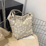 Spring Straw Lace Bag Woven Beach Bag
