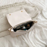 Spring Pleated Shoulder Bag For Women Brands Flap Armpit Bag Lady Underarm Bag