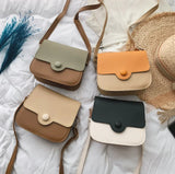Spring Summer Ins Saddle Bag Lady PU Leather Shoulder Bag Small Flap Purse