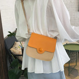 Spring Summer Ins Saddle Bag Lady PU Leather Shoulder Bag Small Flap Purse