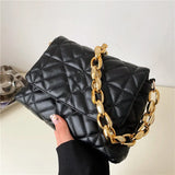Spring Summer Lingge Small Bags Retro Women's Bags Portable Chain Bag