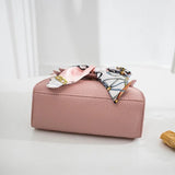 Vintage Bow Shoulder Bag PU Leather Small Handbag