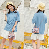 Vintage Bow Shoulder Bag PU Leather Small Handbag