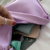 Retro PU Leather Shoulder Bag Women Small Hand Bag