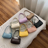 Retro PU Leather Shoulder Bag Women Small Hand Bag