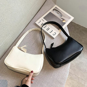 Retro PU Leather Shoulder Bag Vintage Hobo Small Hand Bag