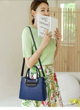 Crocodile Pattern Shoulder Bag Handbag Leather Ladies