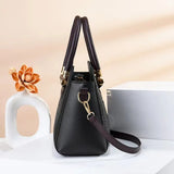 Crocodile Pattern Shoulder Bag Handbag Leather Ladies