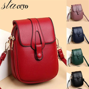 Women Cross-body Phone Shoulder Bag PU Leather Female Shoulder Bag