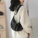 Spring Versatile PU Soft Leather Dumpling Bag for Female Students