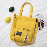 Spring Canvas Messenger Shoulder Bag Large Capacity Pocket Bags