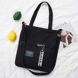 Spring Canvas Messenger Shoulder Bag Large Capacity Pocket Bags
