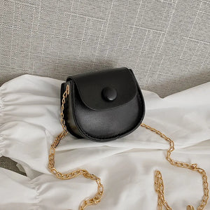 Girl Mini Saddle Bag Chain Small Shoulder Messenger Bag