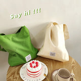 Cream Candy Canvas Handbag Mommy Bag