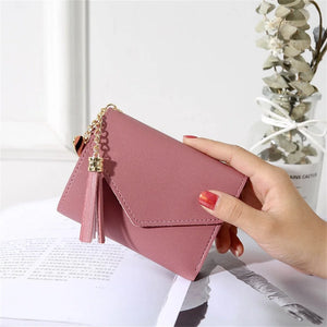 Lychee Pattern Heart Pendant Wallet