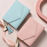 Lychee Pattern Heart Pendant Women's Wallet