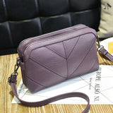 Women Shoulder Bag Flap Crossbody Messenger PU Leather Handbag