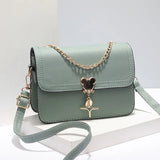 Spring/Summer Small Bags Ladies Square Texture Messenger Shoulder Bag