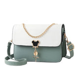 Spring/Summer Small Bags Ladies Square Texture Messenger Shoulder Bag