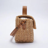 Spring Straw Woven Beach Seaside Single-Shoulder Messenger Bag