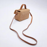 Spring Straw Woven Beach Seaside Single-Shoulder Messenger Bag