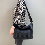 Spring Nylon Crescent Crossbody Bag Fashionable Light Shoulder Bag